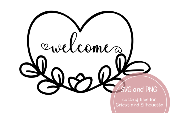 Download Welcome Heart Printable SVG and PNG - Printable svg Collection